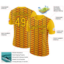 Load image into Gallery viewer, Custom Gold Orange US Navy Blue-Black 3D Esports Performance T-Shirt