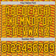 Load image into Gallery viewer, Custom Gold Orange US Navy Blue-Black 3D Esports Performance T-Shirt