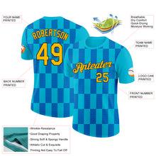 Load image into Gallery viewer, Custom Lakes Blue Gold Thunder Blue-Black 3D Esports Performance T-Shirt