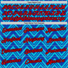 Load image into Gallery viewer, Custom Lakes Blue Fire Red Thunder Blue-Black 3D Esports Performance T-Shirt