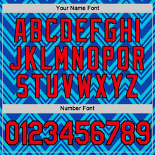 Load image into Gallery viewer, Custom Lakes Blue Fire Red Thunder Blue-Black 3D Esports Performance T-Shirt