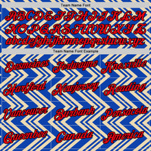 Load image into Gallery viewer, Custom Cream Fire Red Thunder Blue-Black 3D Esports Performance T-Shirt