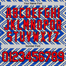 Load image into Gallery viewer, Custom Cream Fire Red Thunder Blue-Black 3D Esports Performance T-Shirt