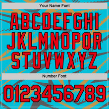 Load image into Gallery viewer, Custom Lakes Blue Fire Red Steel Gray Old Gold-Black 3D Esports Performance T-Shirt