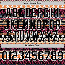 Load image into Gallery viewer, Custom Black White 3D Skull And Leopard Print Authentic Baseball Jersey