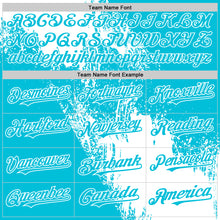 Load image into Gallery viewer, Custom White Lakes Blue 3D Pattern Design Abstract Brush Stroke Authentic Baseball Jersey