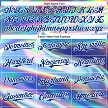 Load image into Gallery viewer, Custom White Royal 3D Pattern Design Rave Psychedelic Holographic Vaporwave Style Authentic Baseball Jersey