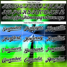 Load image into Gallery viewer, Custom Black White 3D Pattern Design Rave Psychedelic Aurora Authentic Baseball Jersey