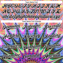 Load image into Gallery viewer, Custom Orange Black-White 3D Pattern Design Rave Psychedelic Fractal Style Authentic Baseball Jersey