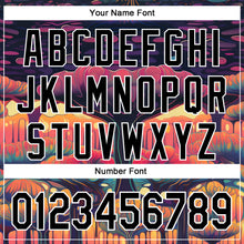 Load image into Gallery viewer, Custom Black White 3D Pattern Design Rave Psychedelic Forest Authentic Baseball Jersey