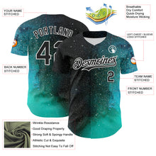 Load image into Gallery viewer, Custom Black White 3D Pattern Design Rave Psychedelic Space Galaxy Star Authentic Baseball Jersey