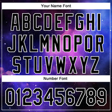 Load image into Gallery viewer, Custom Black White 3D Pattern Design Rave Psychedelic Space Galaxy Star Authentic Baseball Jersey