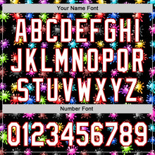 Load image into Gallery viewer, Custom Black White-Red 3D Pattern Design Splash Authentic Baseball Jersey