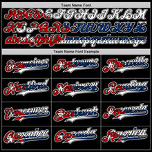 Load image into Gallery viewer, Custom Black Red White-Cuban Flag 3D Cuba Authentic Baseball Jersey