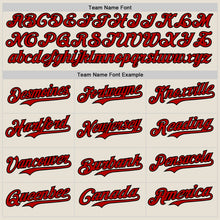 Load image into Gallery viewer, Custom Cream Red-Black 3D Cuba Santiago Cuban Flag Authentic Baseball Jersey