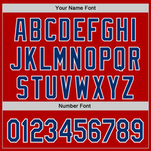 Load image into Gallery viewer, Custom Red US Navy Blue White Cuban Flag-Black 3D Cuba Authentic Baseball Jersey