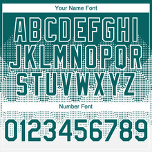 Load image into Gallery viewer, Custom Teal White 3D Gradient Square Shape Authentic Baseball Jersey