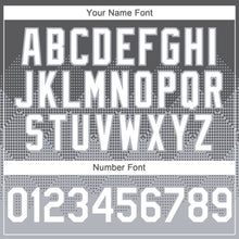 Load image into Gallery viewer, Custom Steel Gray White-Gray 3D Gradient Square Shape Authentic Baseball Jersey