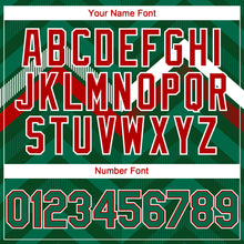 Load image into Gallery viewer, Custom Green Kelly Green Red-White 3D Mexico Authentic Baseball Jersey