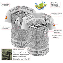 Load image into Gallery viewer, Custom White Gray-Black 3D Mexico Authentic Baseball Jersey