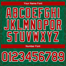 Load image into Gallery viewer, Custom Kelly Green Red Green-White 3D Mexico Authentic Baseball Jersey