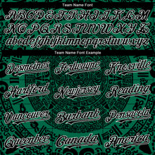 Load image into Gallery viewer, Custom Kelly Green Black-White 3D Mexico Authentic Baseball Jersey