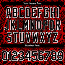 Load image into Gallery viewer, Custom Red Black-White 3D Mexico Authentic Baseball Jersey