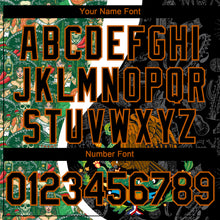 Load image into Gallery viewer, Custom Black Kelly Green Texas Orange-White 3D Mexico Authentic Baseball Jersey