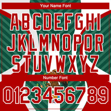 Load image into Gallery viewer, Custom Green Red Kelly Green-White 3D Mexico Authentic Baseball Jersey