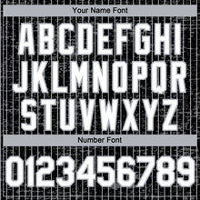 Load image into Gallery viewer, Custom Black Gray Pinstripe White 3D Pattern Design Fragment Art Authentic Baseball Jersey