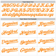 Load image into Gallery viewer, Custom White Bay Orange 3D Pattern Design Patriotic American Symbol Grand Canyon And Colorado River Authentic Baseball Jersey