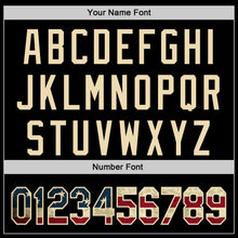 Load image into Gallery viewer, Custom Black Vintage USA Flag-Cream 3D Patriotic American Symbol Eagle Authentic Baseball Jersey