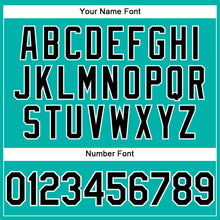 Load image into Gallery viewer, Custom Aqua Black-White Performance T-Shirt