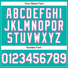 Load image into Gallery viewer, Custom Aqua White-Pink Performance T-Shirt