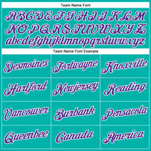 Load image into Gallery viewer, Custom Aqua Purple-White Performance T-Shirt