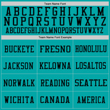 Load image into Gallery viewer, Custom Aqua Gray-Black Mesh Authentic Throwback Football Jersey