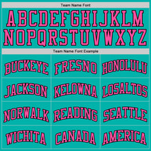 Load image into Gallery viewer, Custom Aqua Pink-Black Authentic Basketball Jersey