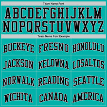 Load image into Gallery viewer, Custom Aqua Black-Gray Authentic Basketball Jersey