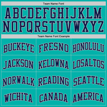 Load image into Gallery viewer, Custom Aqua Navy-Gray Authentic Basketball Jersey