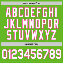 Load image into Gallery viewer, Custom Aurora Green White-Pink Authentic Baseball Jersey