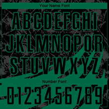 Load image into Gallery viewer, Custom Black Kelly Green Wind Shapes Round Neck Sublimation Basketball Suit Jersey