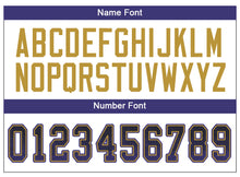 Load image into Gallery viewer, Custom Black Purple-Old Gold Drift Fashion Football Jersey