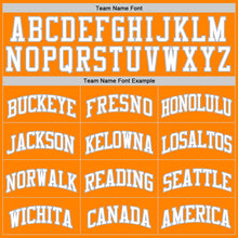 Load image into Gallery viewer, Custom Bay Orange White-Gray Authentic Basketball Jersey