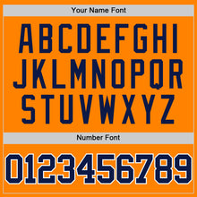 Load image into Gallery viewer, Custom Bay Orange Navy-White Authentic Basketball Jersey