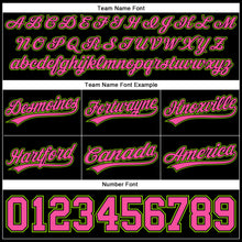 Load image into Gallery viewer, Custom Black Pink-Neon Green Authentic Basketball Shorts