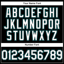 Load image into Gallery viewer, Custom Black White-Teal Performance T-Shirt