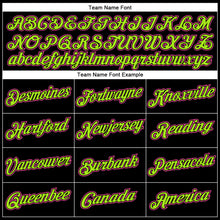 Load image into Gallery viewer, Custom Black Pink-Neon Green Performance T-Shirt