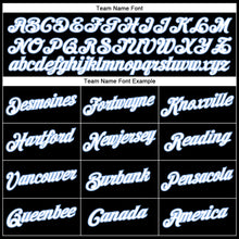 Load image into Gallery viewer, Custom Black White-Light Blue Performance T-Shirt