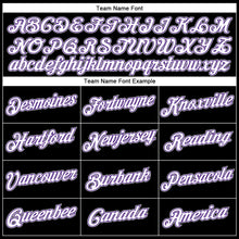 Load image into Gallery viewer, Custom Black White Purple-Gray Performance T-Shirt