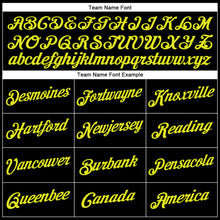 Load image into Gallery viewer, Custom Black Neon Yellow Performance T-Shirt